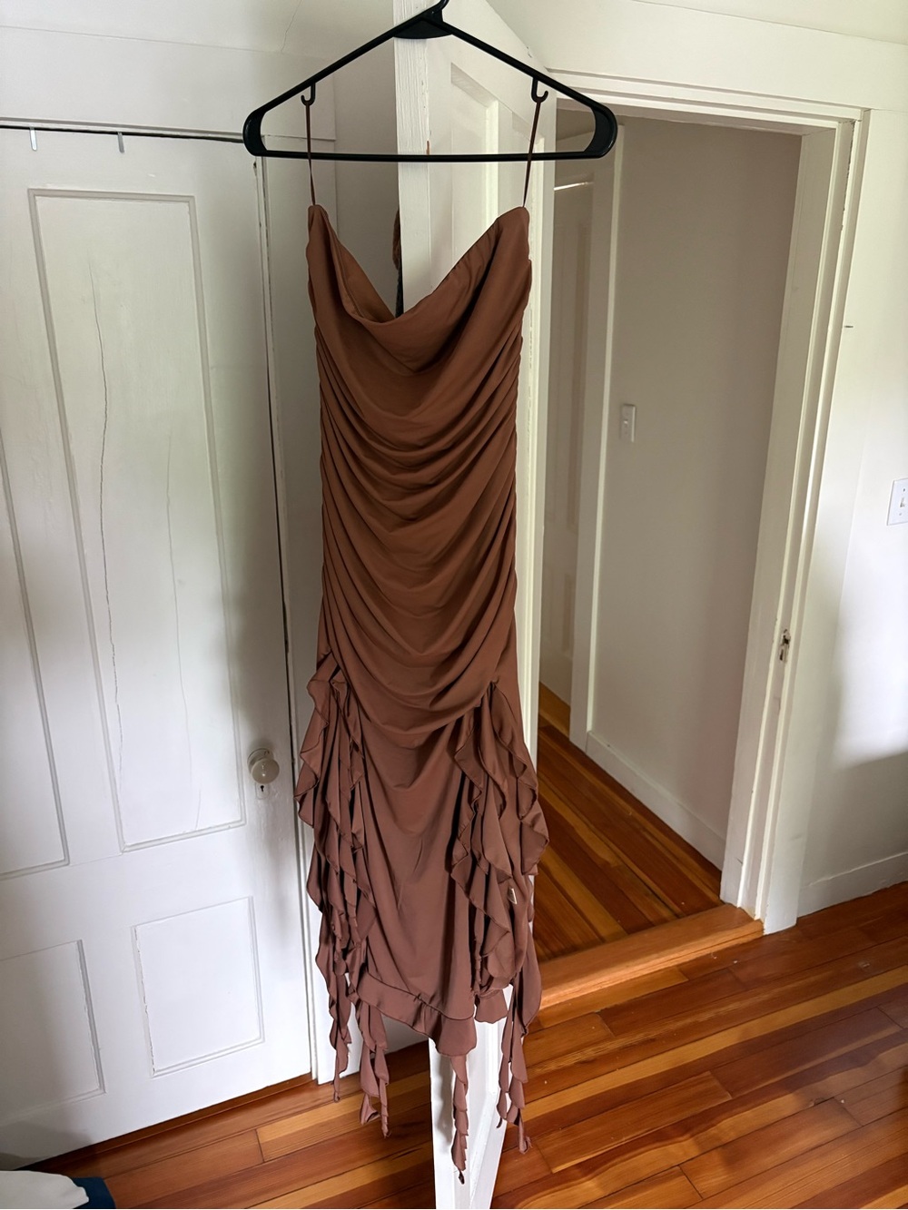 Draped Strapless Dress